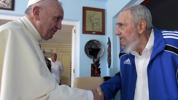 El papa Francisco se reúne con Fidel Castro