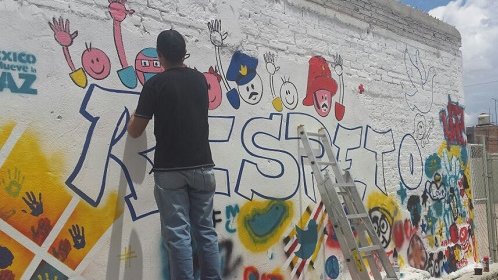 Inicia programa “Pinta tu mural: acción ciudadana #NosMuevelaPaz”