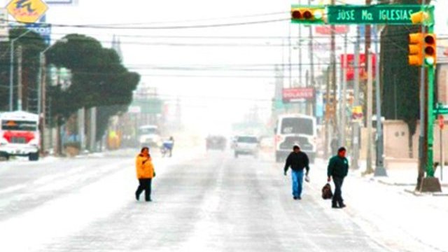 Prevén que siga nevando en Ciudad Juárez