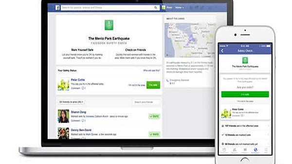 Facebook quiere que tus amigos sepan si estás bien tras un desastre