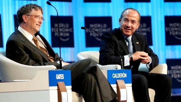 Felipe Calderón se reúne con Bill Gates