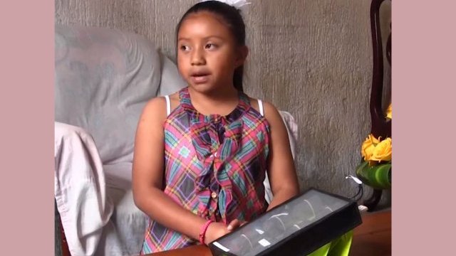 Niña chiapaneca de 8 años gana premio nuclear con un invento