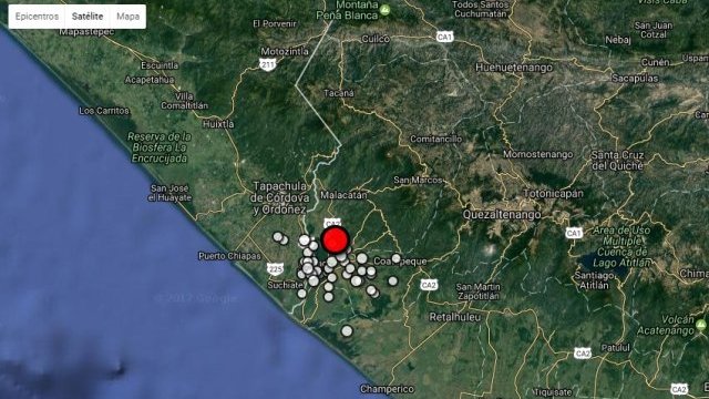 Sismo de magnitud 7 estremece a Chiapas y Guatemala