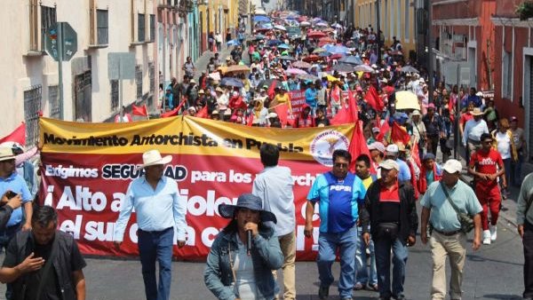 Exigimos alto a las agresiones contra los antorchistas ¡Alto a la violencia en Puebla!