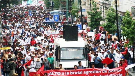Hoy 40 mil mexiquenses protestan contra la política eruvielista