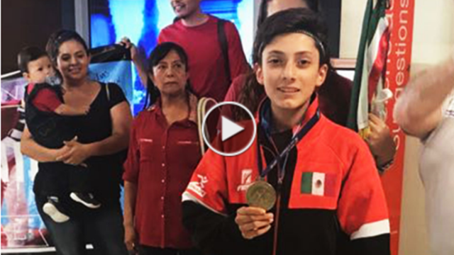 Reciben a juarense campeón mundial de taekwondo