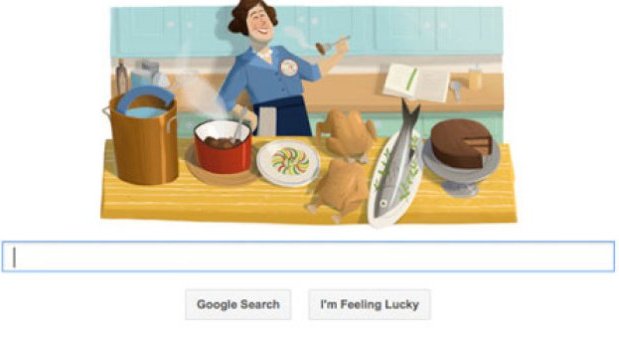 Julia Child cocina el nuevo doodle de Google
