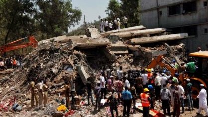 Suman 72 los muertos por derrumbe de edificio en la India