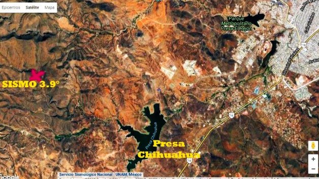 Tembló a 14 kilómetros de la ciudad de Chihuahua: un sismo de 3.9°