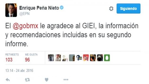 PGR analizará informe completo del GIEI: Peña Nieto