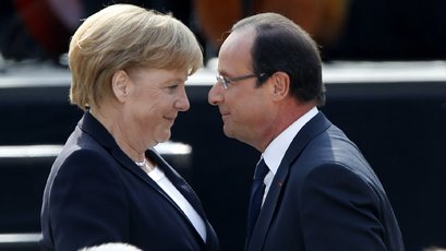 Merkel y Hollande piden a Europa que avance en la integración