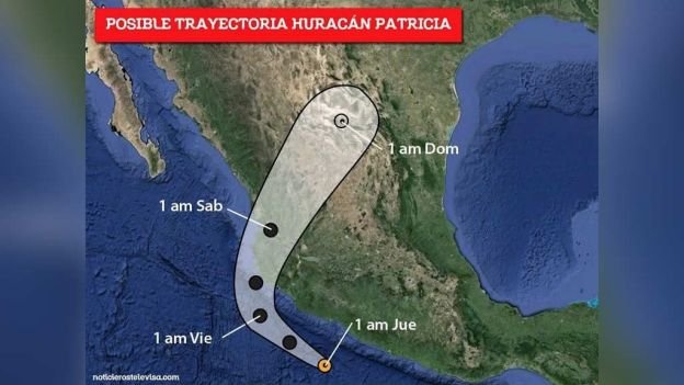 Alerta en Chihuahua por Patricia; lluvias, granizo, nieve y vientos fuertes