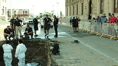 Encuentran restos óseos entre Palacio de Gobierno y Casa Chihuahua