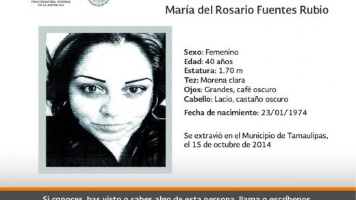 ¿Has visto a María del Rosario Fuentes Rubio?