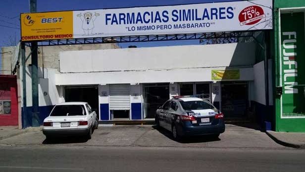 Asaltan hoy dos farmacias de Similares en Chihuahua