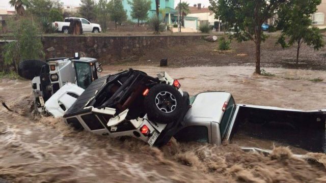 Fuertes lluvias en Chihuahua 