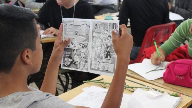 Recrean adolescentes obras literarias a través del cómic como parte del programa “Leer Más”