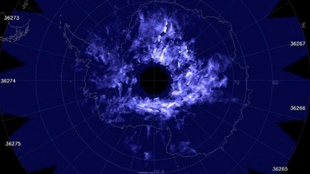 Alarma a científicos proliferación de nubes azules sobre la Antártida
