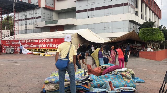 El Gobierno de Hidalgo se compromete a resolver las demandas, Antorcha levanta plantón