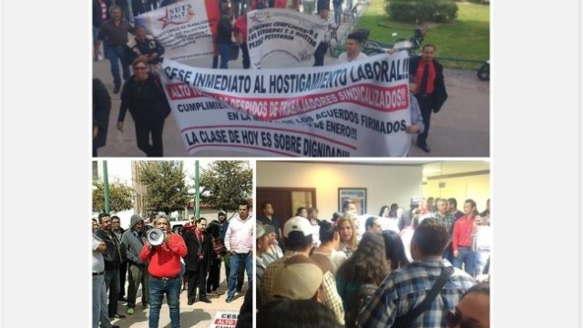 Protestan profesores de Telebachilleratos por amenaza oficial de despedir a 90