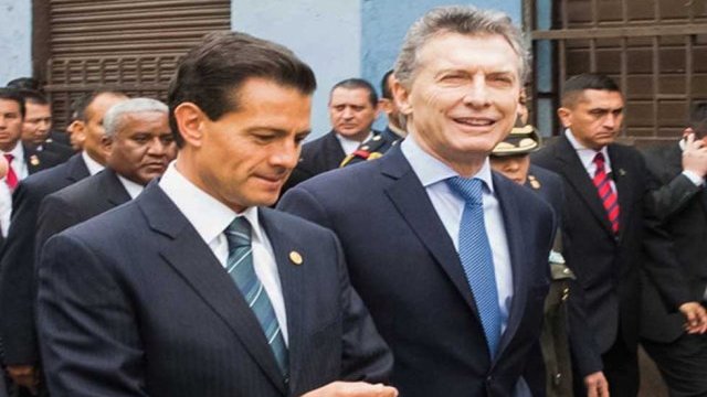 Llega Peña Nieto a la Argentina en visita de estado