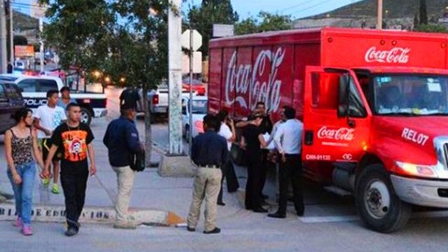 Asaltan a un repartidor de Coca-Cola en Chihuahua