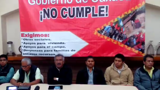 Antorcha anuncia movilizaciones en Oaxaca porque gobierno no cumple