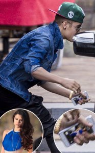 Bieber tiene una foto de Selena Gómez como fondo de pantalla de su celular