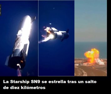 Se estrella al intentar aterrizar el Starship N9, el prototipo que SpaceX quiere llevar a Marte