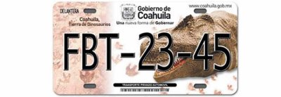  Paleontológicas, placas de Coahuila 