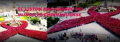 Rompe Chihuahua récord mundial y lucha contra el cáncer de mama