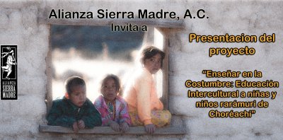 Presenta Alianza Sierra Madre proyecto educativo
