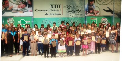 Entregan premios del concurso de lectura de Don Quijote