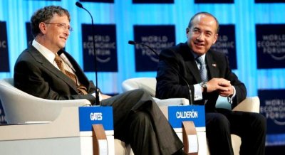 Felipe Calderón se reúne con Bill Gates