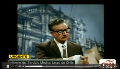 Confirman forenses que Salvador Allende se suicidó