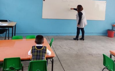 Solo un niño se presentó a tomar clases de preescolar en escuela de Ecatepec
