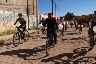 Realiza gobierno municipal Ruta Ciclista "Trancoso rueda por la paz"