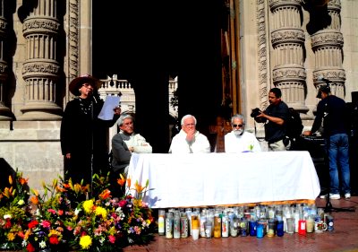 Realizan Liturgia en memoria a Maricela Escobedo, Susana Chávez y los masacrados de Creel