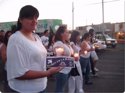 Marchan por la paz en Delicias