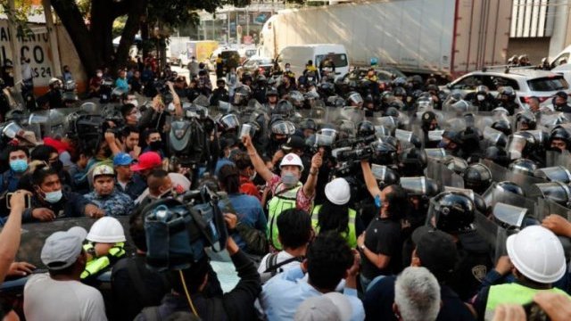 Gas Bienestar causa violencia de policía de CDMX contra gaseros