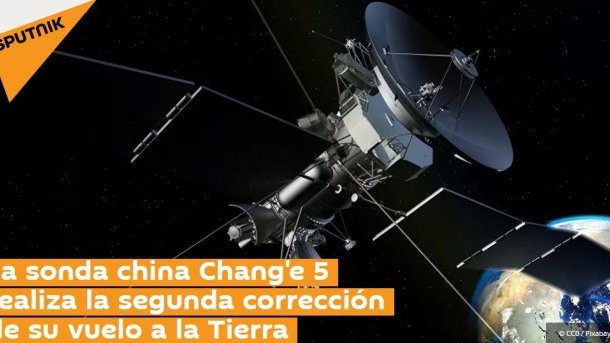 La sonda china Chang’e 5 realiza la segunda corrección de su vuelo a la Tierra