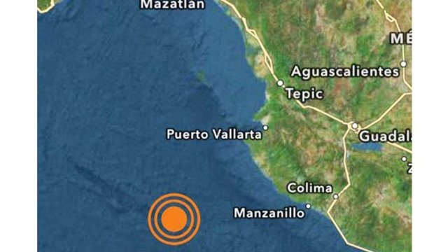 Sismo de 6.5 grados Richter (fuerte) en mar territorial de Jalisco