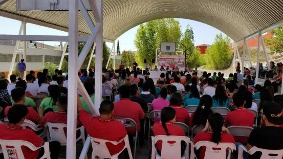Celebran avances en infraestructura en el Telebachillerato Lázaro Cárdenas