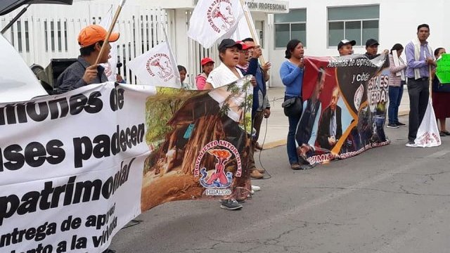 Cumplen 2 días, antorchistas presos en Hidalgo por difundir volantes